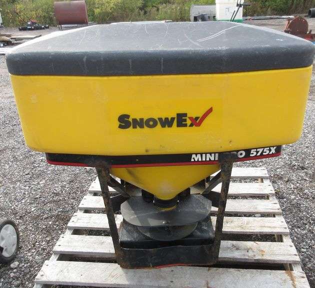Snowex salt spreader, comes with controls and harness, works as it