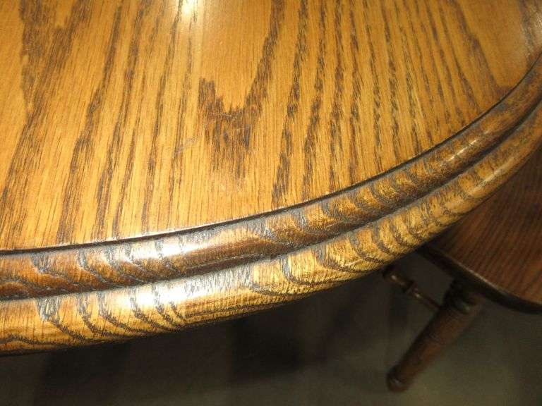 Dining room table and chair set by Robinson Solid Oak Furniture, made