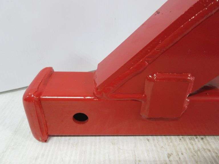 Heavy duty clampon bucket trailer hitch, 2" receiver quick attaches to