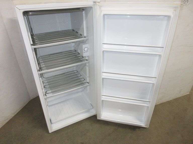 Kenmore upright freezer, 21"W x 24"D x 46 1/2"H, clean, works well