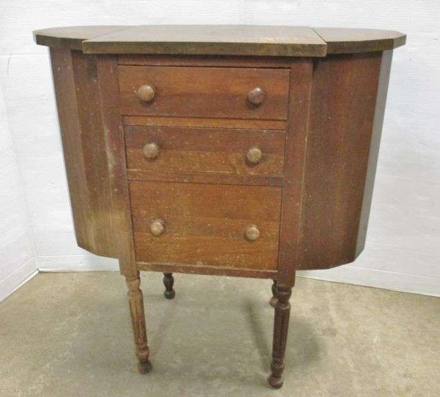 Antique mahogany Martha Washington sewing over 100 years old