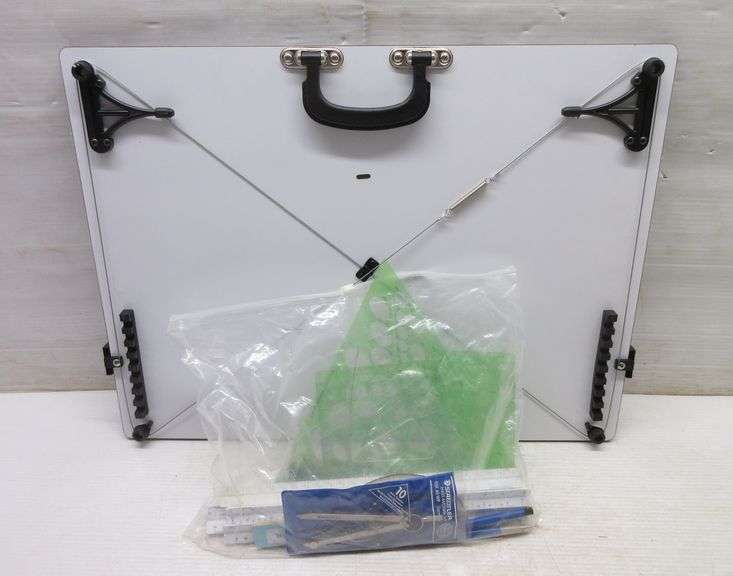 Helir drawing board, 18" x 24", five different scaling rulers