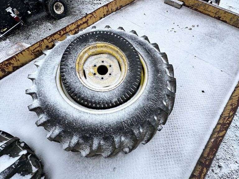 John Deere Tractor Tires, includes (2) Goodyear Softrac with rim, 27 x