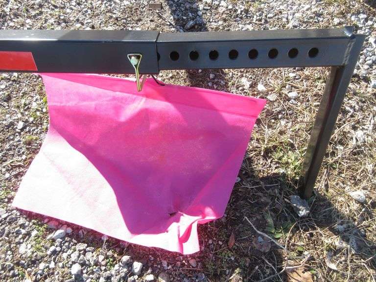 2" Hitch bed extender with flag, hitch mount extension for lumber, pipe