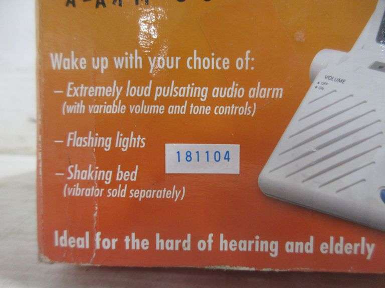 Sonic Boom alarm clock, works well, NOS Albrecht Auction Service