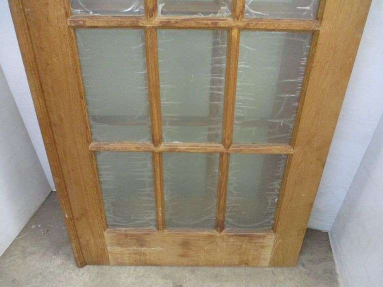 Set of Lemieux unstained french doors, Each 32"W x 80"H Albrecht