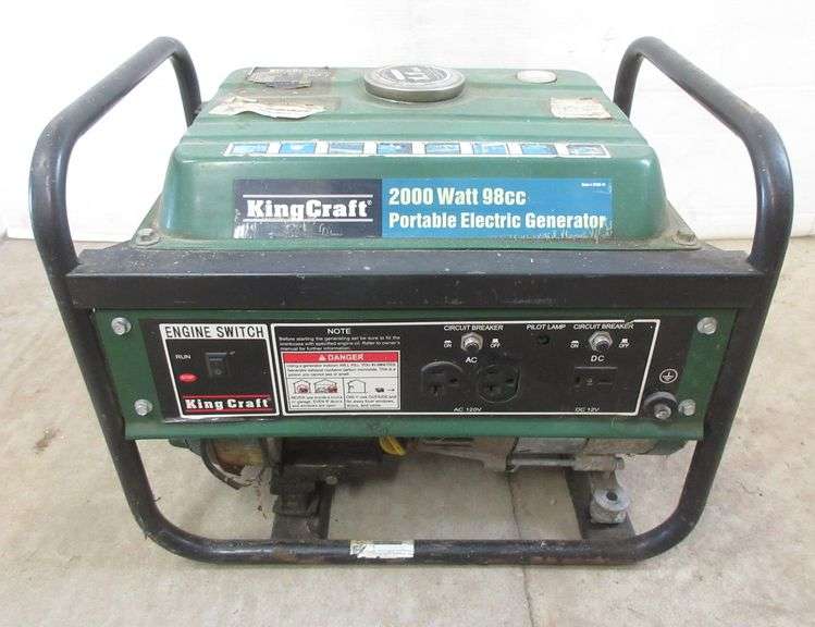 Kingcraft generator, has compression Albrecht Auction Service