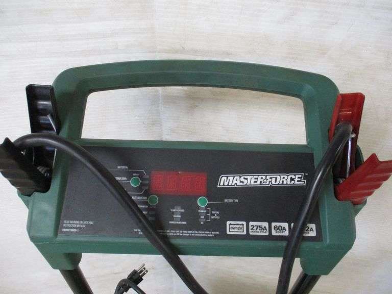 Masterforce heavy duty 6/12V 275 AMP battery charger/maintainer, works