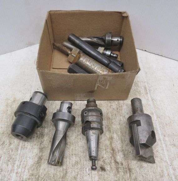 CNC/Machine shop tooling from a recently closed shop, includes End