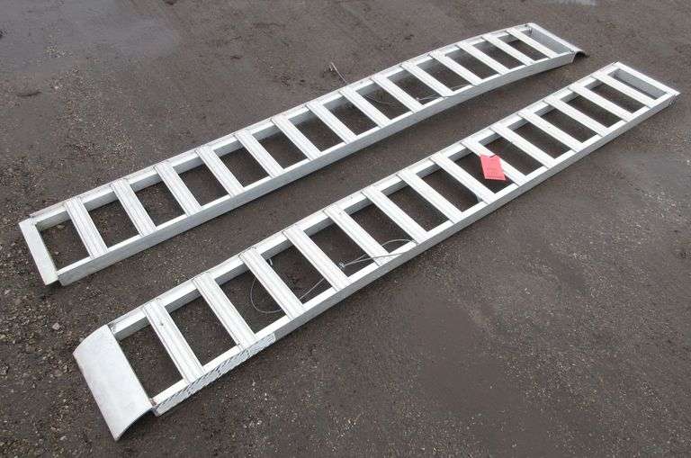 (2) Aluminum truck ramps, 11"W x 7'L, good used condition Albrecht