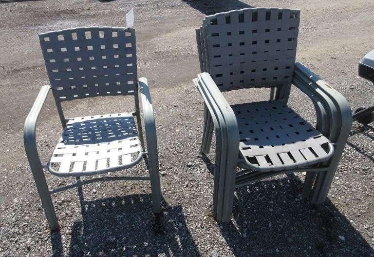 Set of (6) Patio Chairs, in good, solid condition Albrecht Auction Service