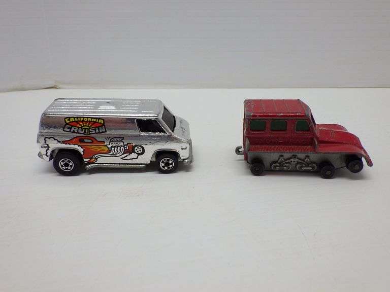 (7) 1970's Matchbox, includes Orange Peel 1971, made in Hong Kong; Tonka truck, made in Japan
