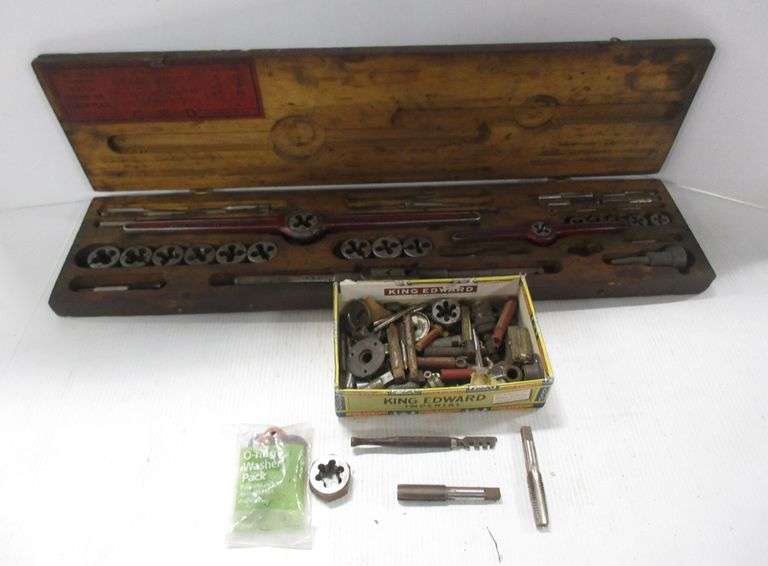 Vintage tool and die set, with extra dies and more Albrecht Auction Service