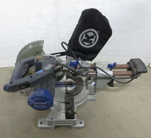 Kobalt 7 1.4" double bevel sliding miter saw, tested and works, used