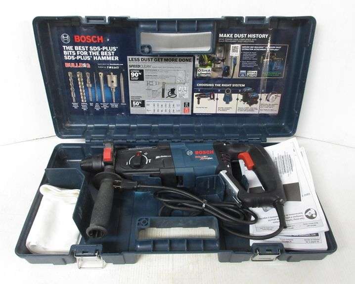 8.5 AMP Bosch Hammer Drill, BullDog Xtreme Max, SDS Plus, with hard