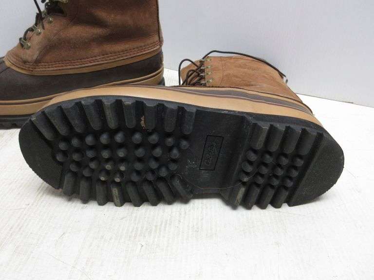 Cabela's mens warm thermal pac boots, removable liners, size 11, good