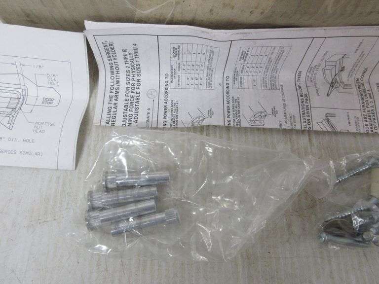 Sargent door, Closer Mo. 1230 and 1231 Powerglide Series with