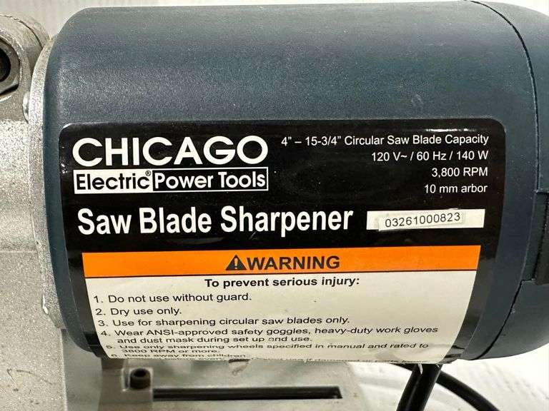Chicago Electric saw blade sharpener, new, never used Albrecht