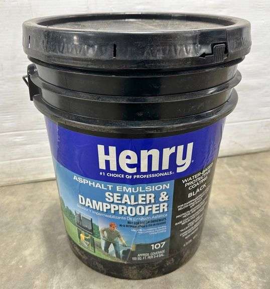 5Gallon sealer and smap proofer asphalt emulsion, by Henry, new
