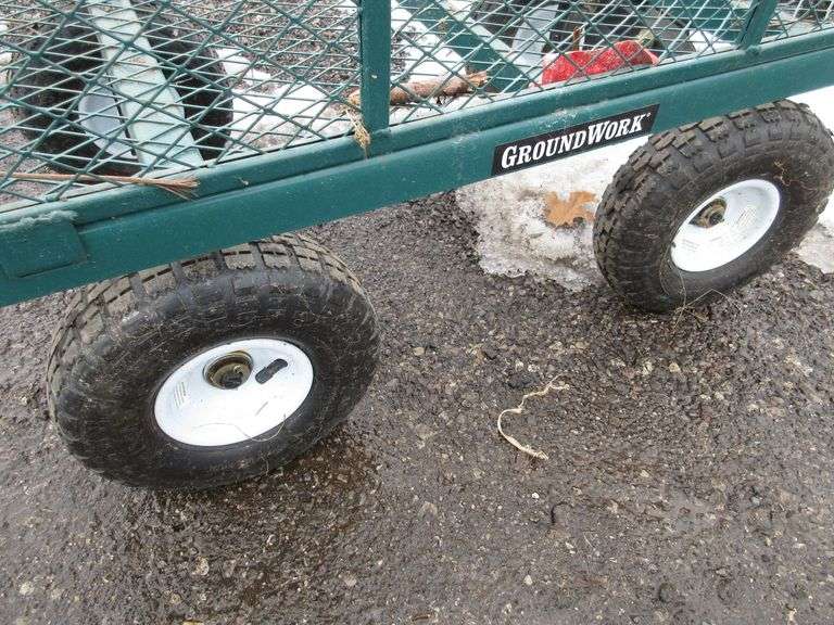 Groundwork utility cart, 21"W x 38"D, good Albrecht Auction Service