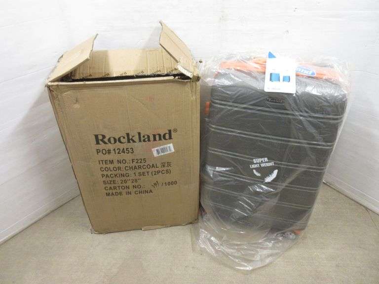 Rockland melbourne expandable 2piece hardside spinner luggage set