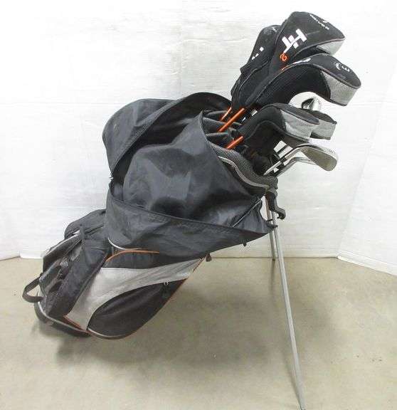 Affinity HT2 hybrid golf clubs, complete set with golf balls, very good Albrecht Auction Service