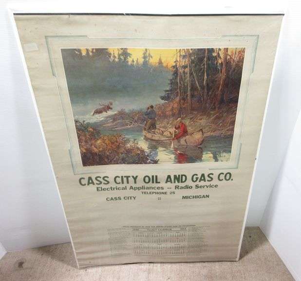 1944 Cass City Oil and Gas Co. calendar with historical information, 29
