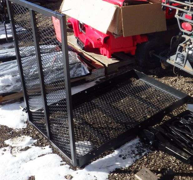 Hitch mount carrier with ramp, perfect for scooter, wheelchair, cooler