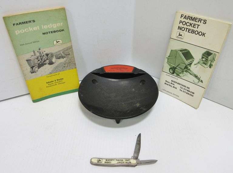 Farmers pocket ledger notebook 1 Bader Bros., 1 Schaefer & Bierlein