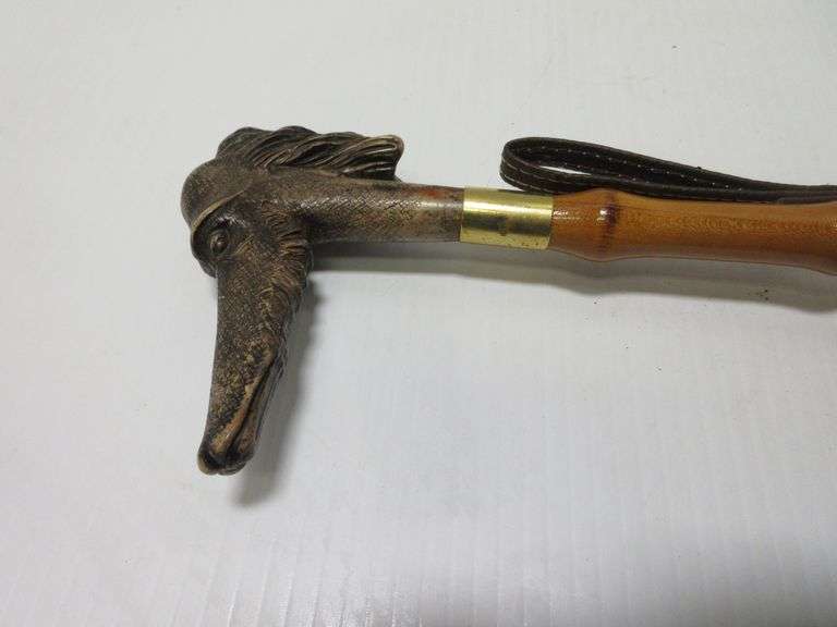 Dog head shoe horn, made in Italy, 21"L Albrecht Auction Service