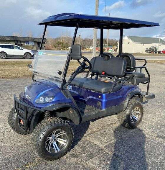2021 Icon I40L 48V Golf Cart, (78.4 Miles), Like New Albrecht Auction