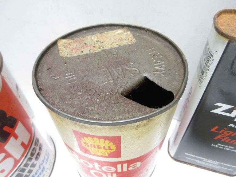(7) Older cans, includes 1 Quart Shell Rotella Heavy Duty Motor Oil