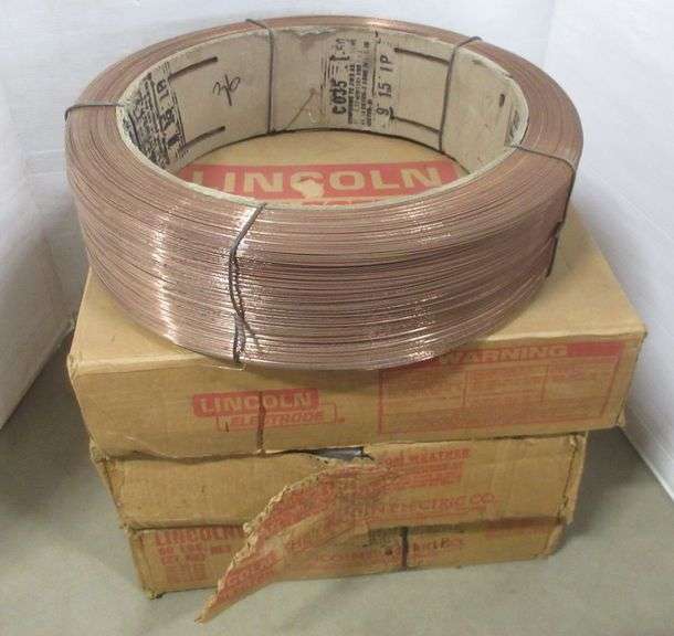 (4) Rolls of Lincoln Electrode, 60 lbs. of coiled wire electrode, L50