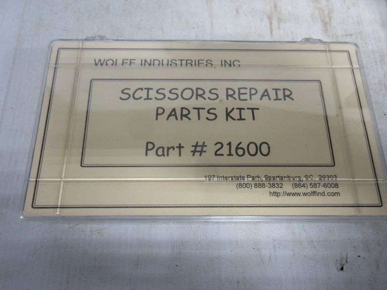 Wolff scissor and knife repair and sharpening, many tools/parts