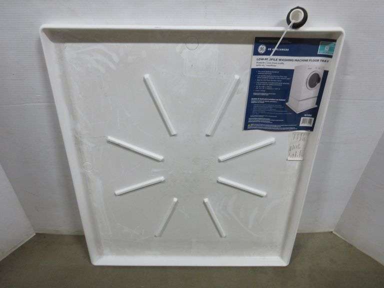 GE lowprofile washing machine with tray, 33" x 19" interior, new
