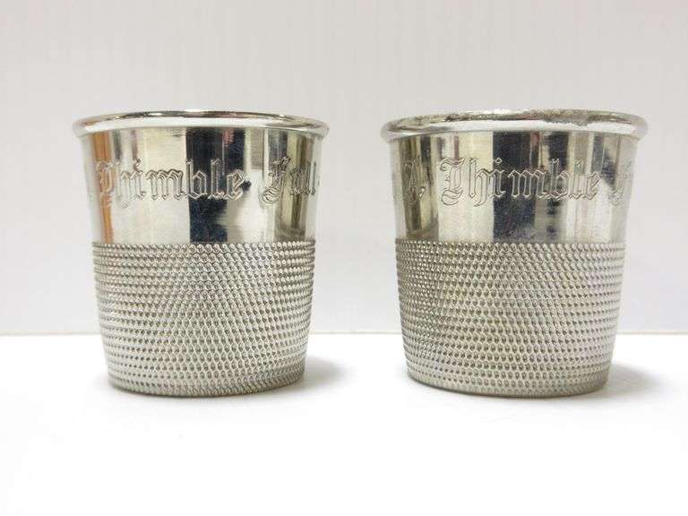 (5) Engraved 1934 World's Fair Chicago, solid copper yield cups; Souvenir of Beautiful Keweenaw