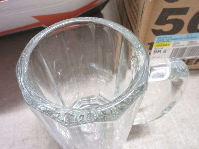 (20) Libbey Heidelberg glass beer mugs, 5 1/2"H Albrecht Auction Service