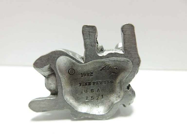 12Piece Fine pewter, includes 4 1981 Hudson pewter, 1982 Fine pewter