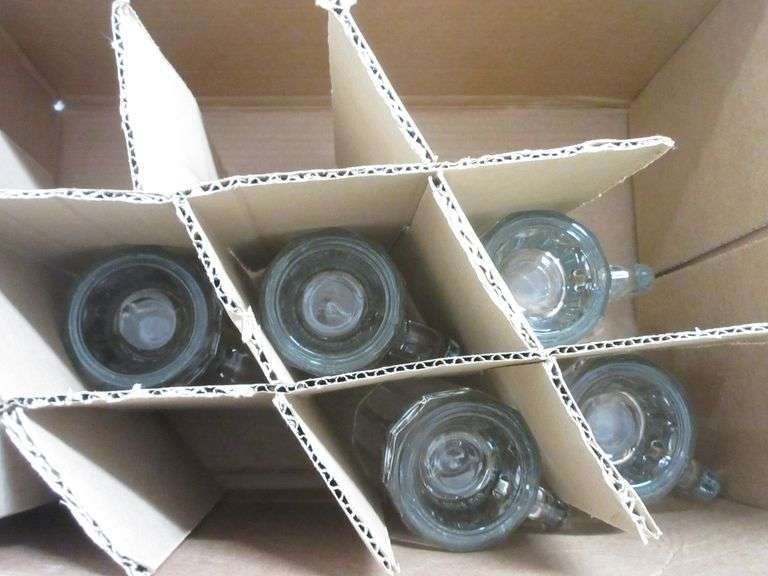 (20) Libbey Heidelberg glass beer mugs, 5 1/2"H Albrecht Auction Service