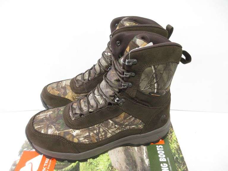 Ozark Trail camo mens waterproof hunting boots, size 10.5, never worn