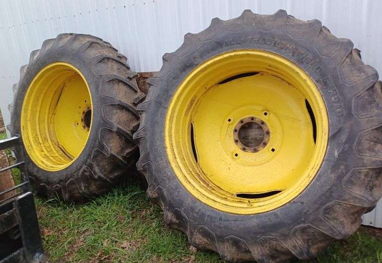 This item Selling ABSOLUTE! Firestone 16.9x38 Tires on 9Bolt Rims