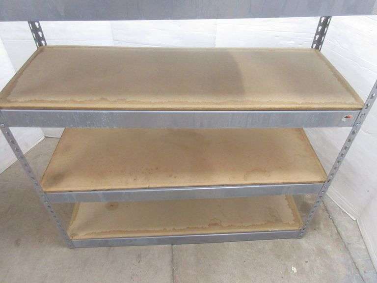 Shelving rack with four racks, 48"W x 18 1/2"D x 48"H, sturdy Albrecht Auction Service