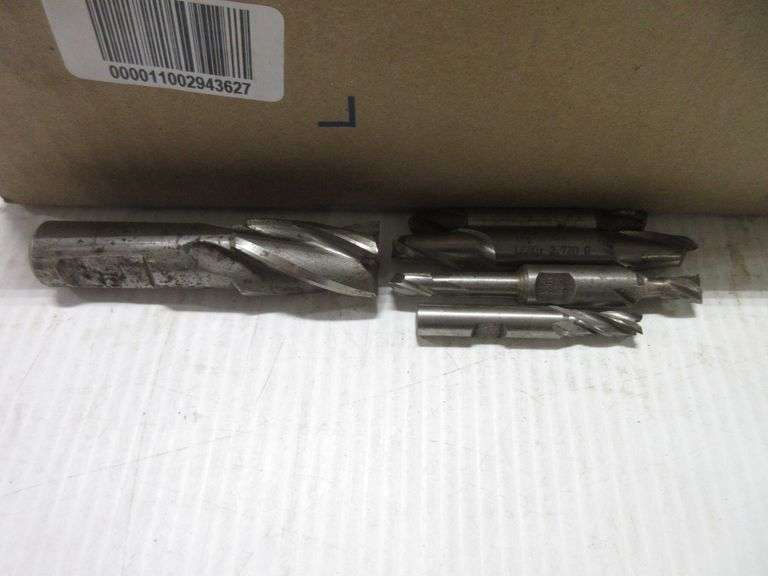 Box of small end mills, good Albrecht Auction Service