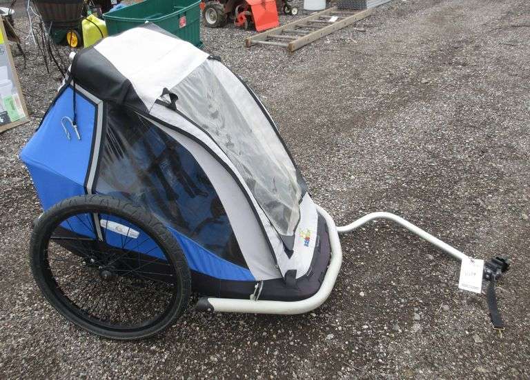 Bike trailer tires, hold air, good Albrecht Auction Service