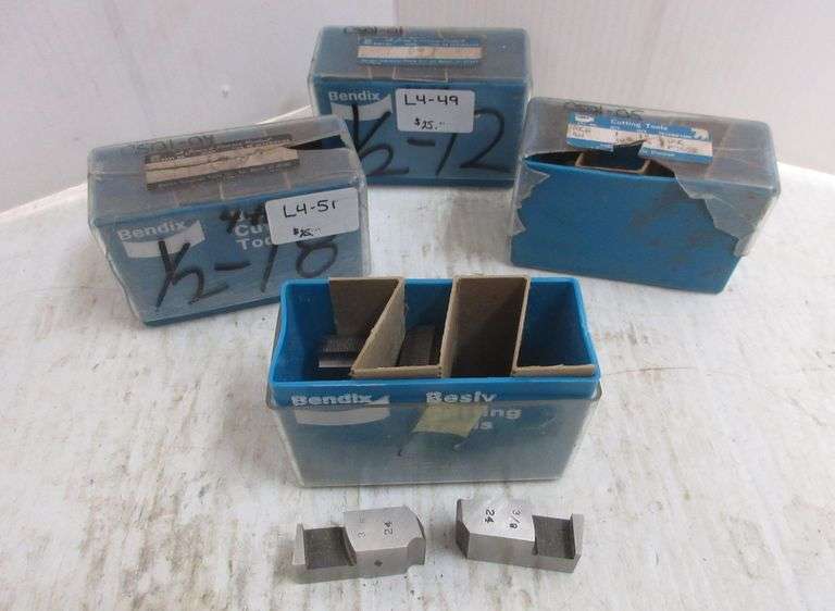 (4) Sets of Indexable Thread Mill Inserts, Bendix, includes (8) 1