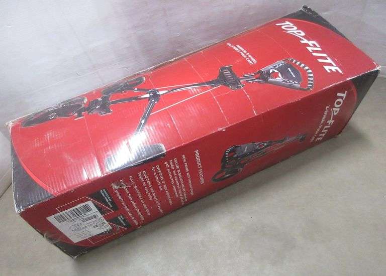 TopFlite Deluxe golf cart threewheel push cart. NIB Albrecht