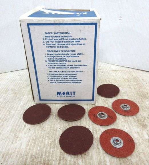 (100) 2" Power lock sanding disc, 120Grit, NIB Albrecht Auction Service