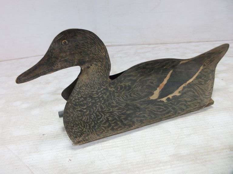 (2) Johnson's Folding Fiberboard Decoys with Original Anchors/Weights