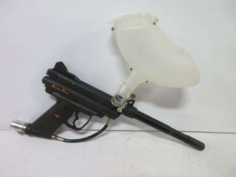 VL Triton II paintball gun, and Black Maxx paintball gun, both easy