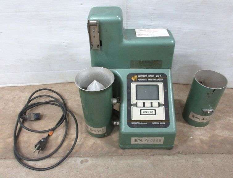 Motomco, Model No. 919 E automatic moisture meter, came from elevator